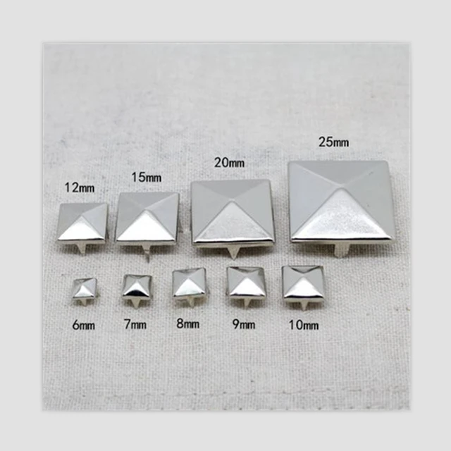 Silver Pyramid Studs