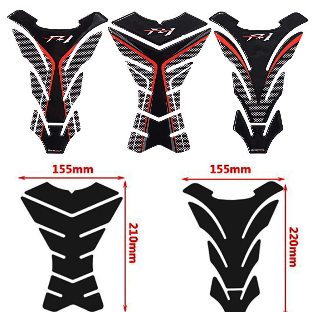 

New universal 3D Carbon-look Motorcycle Tank Pad Protector Decal Stickers Case for Yamaha FZ1 FZ 1 FZ1N Tank