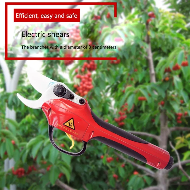 Tesouras de poda elétricas antiderrapante aperto jardim