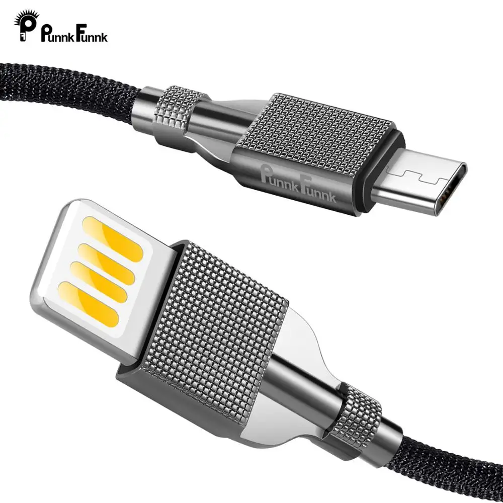 

punnkfunnk Micro USB Cable Android, Reversible USB 2.0 Cable Nylon Braided Sync & Fast Charging for samsung,huawei,LG,Nokia