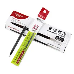 5 шт./лот 0,5 мм черные чернила гелевая ручка пополнения корейской канцелярские принадлежности и школьные принадлежности