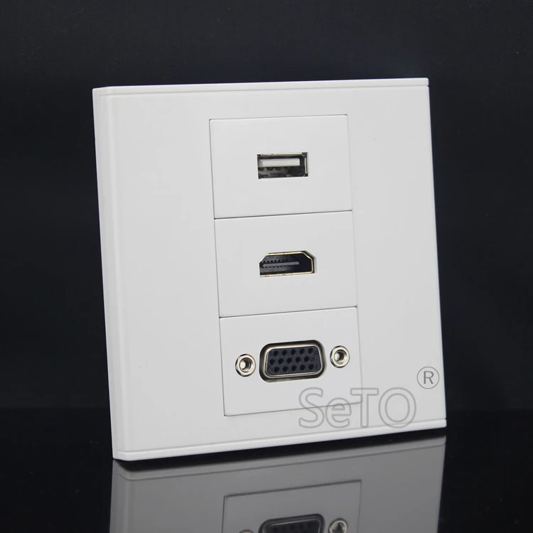 SeTo 86 Тип Одиночная 2 0 HDMI + USB VGA Панель в ассортименте настенная панель Разъем