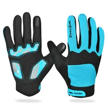 Зимние велосипедные перчатки mtb guantes полный палец гелевая перчатка теплые Нескользящие ветрозащитные мужские женские горные велосипедные перчатки спортивные зеленые