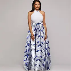 Новинка 2019, африканские платья для женщин, Дашики, принт, длинная рубашка в африканском стиле, Bazin, традиционная модная одежда, юбки