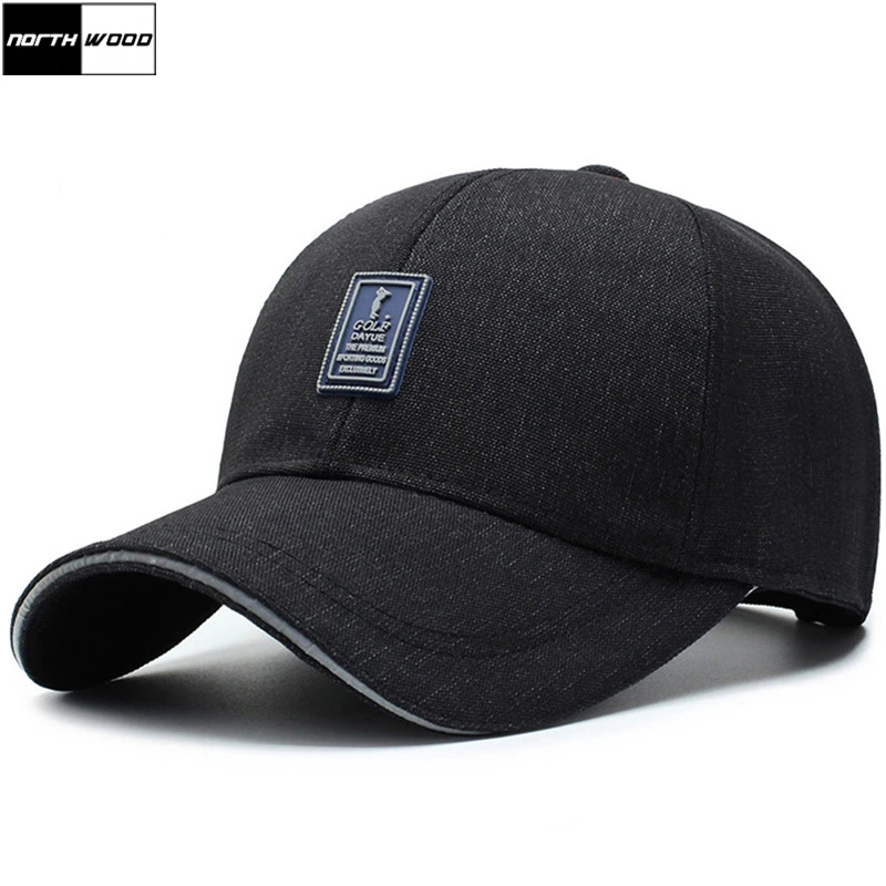 

[NORTHWOOD] High Quality Classic Style Men's Baseball Cap Denim Outdoor Fitted Caps Snapback Hat Casquette Homme Trucker Cap