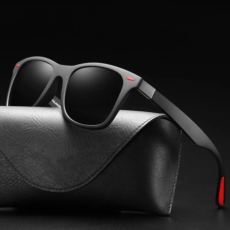 

BRAND DESIGN Fashion Polarized Sunglasses Men Women Driving Square Frame Sun Glasses Unisex For men De Sol UV400 P21