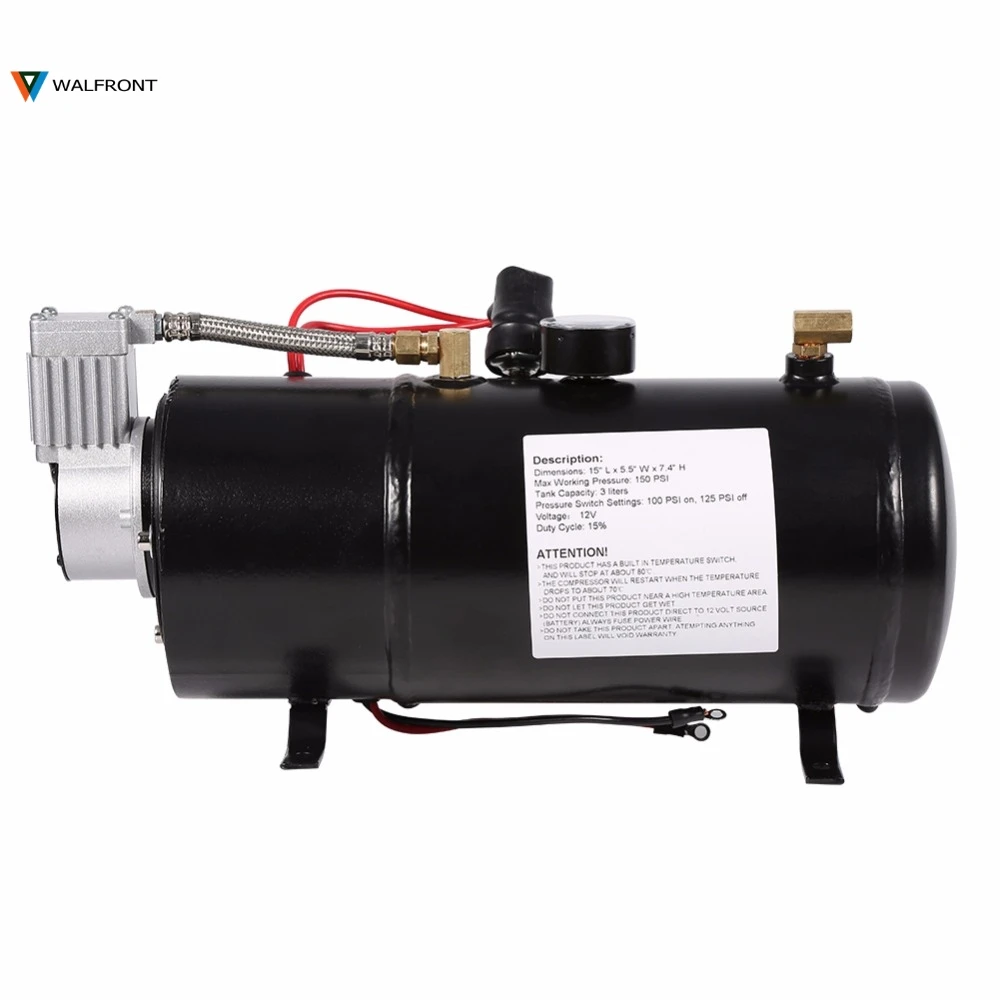 

12V Air Compressor Vehicile Tire Inflator For Truck Pickup On Board With 3 Liter Tank Air Compressor Pump Tyre Inflator Pump