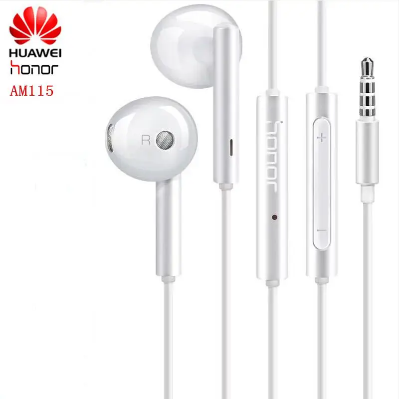 Оригинальные наушники HUAWEI Honor AM115 гарнитура AM116 с проводным микрофоном и