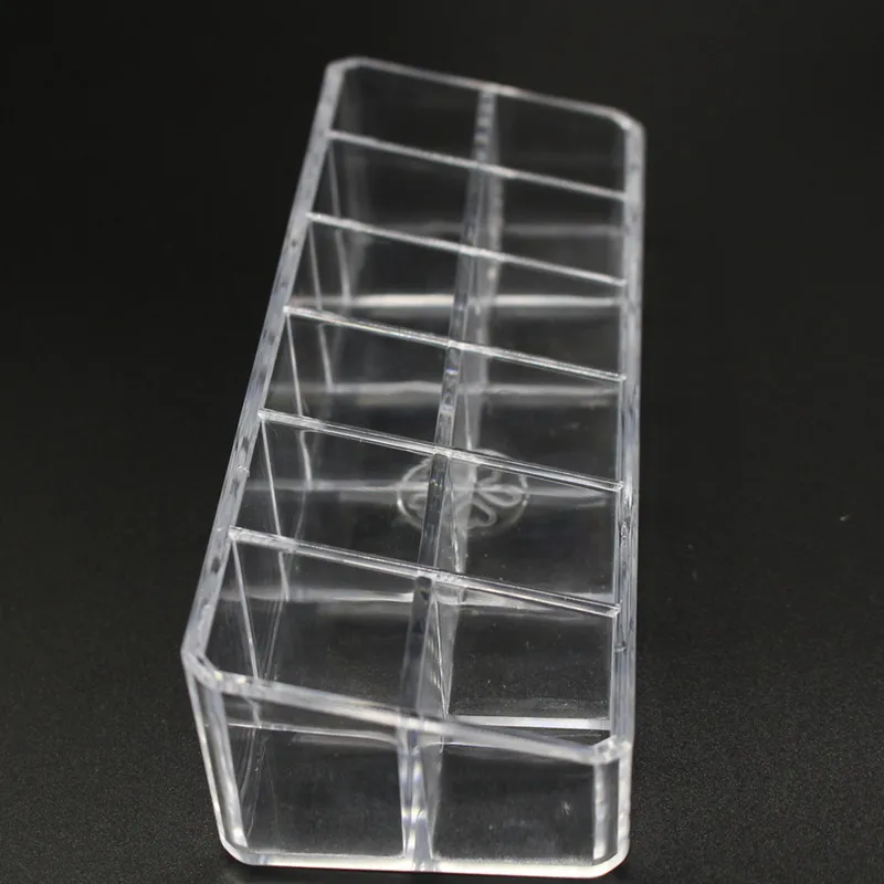 12 Grid Acrylic Lipstick Holder Cosmetics Organizer Brush Holder Makeup Storage Corganizer Box For Storage Of Cosmetics (3)