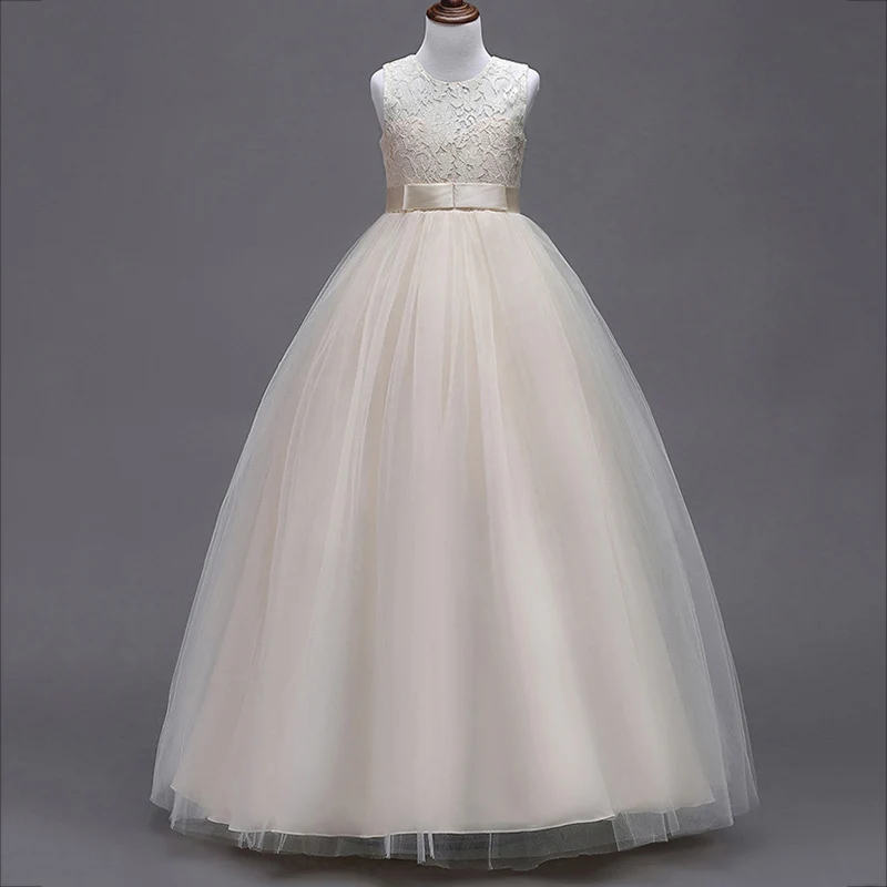 

Children's princess dress girl first communion lace ball dress baby girl dress wedding costume 4-14 year vestidos