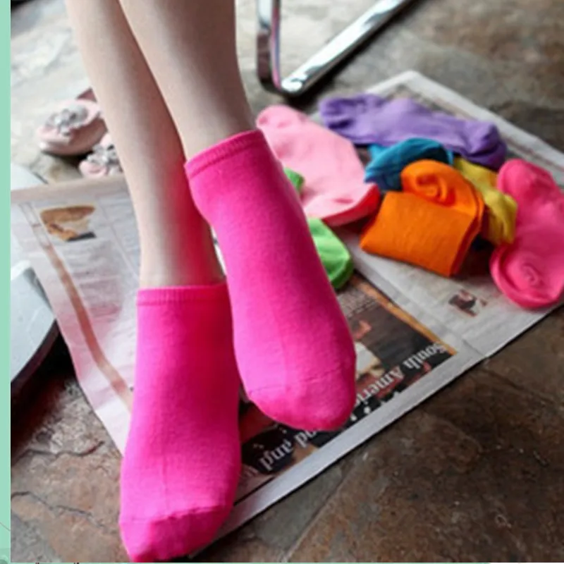 women's socks 2016 New HOT High Quality Women Cotton pink socks Short