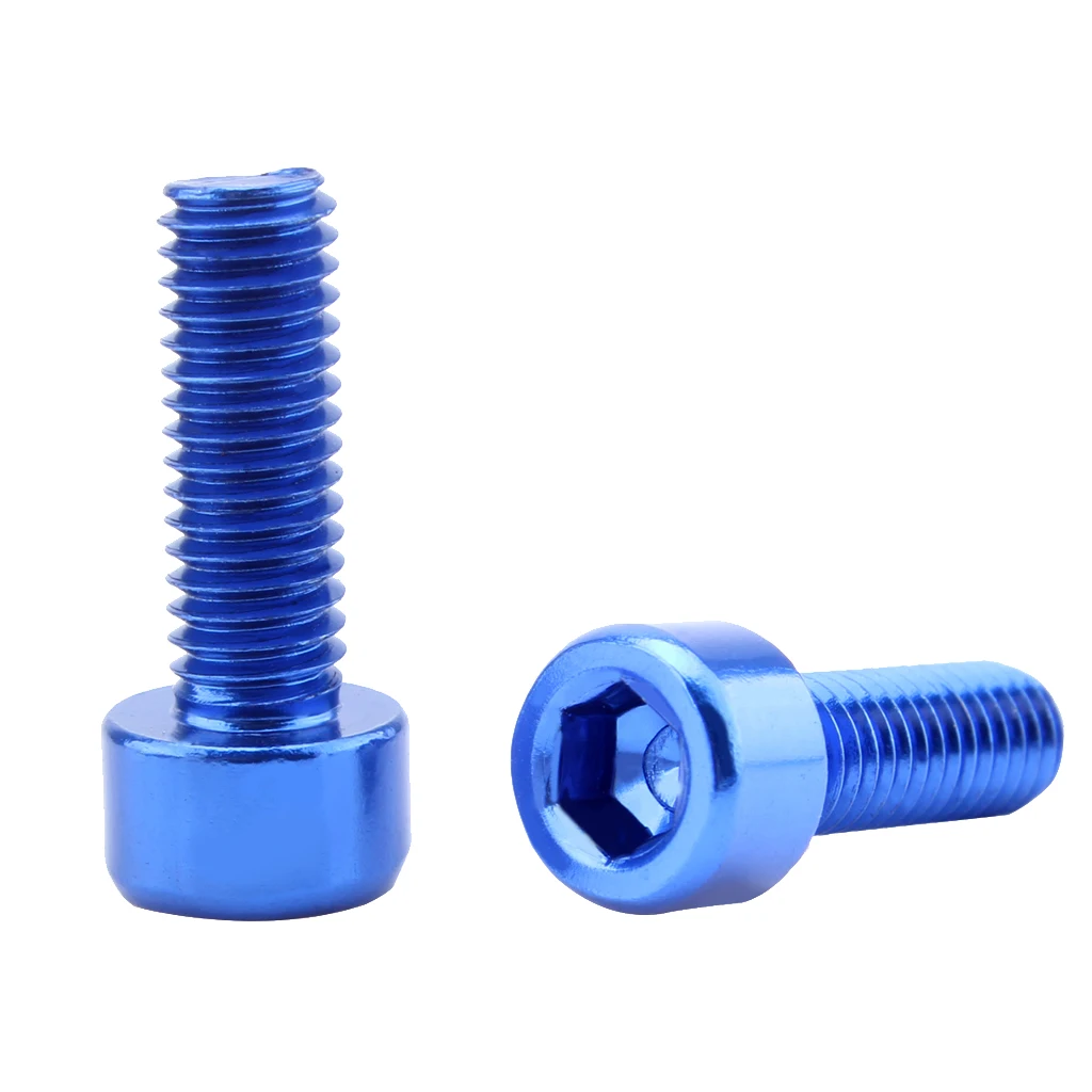 4Pcs Water Bottle Cage Screws Aluminum Alloy Bike Holder Screws Cycling Bicycle Cage Bolts Accessories 