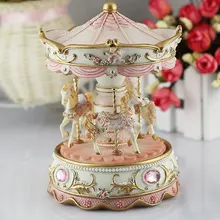 36 креативный подарок, подарок, принцесса, любовь, музыкальная шкатулка для девушек, музыкальная шкатулка из смолы, карусель, подарок
