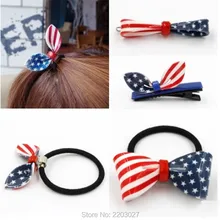 Fashion Korean Version of The New Flag Bow Rabbit Ears Hair Ring Hair Rope Combs Hairpin Hair Accessories