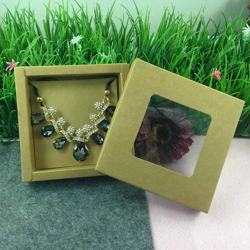 High Quality DIY Jewely Display Necklace Box Jewelry Set Box Window