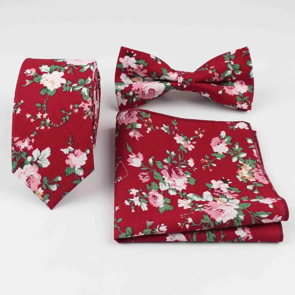 Хлопковый галстук для шеи, набор для мужчин, тонкий галстук, галстук-бабочка, платок, Papillon Devan Panlaque, свадебные галстуки-бабочки, корбаты - Цвет: 15