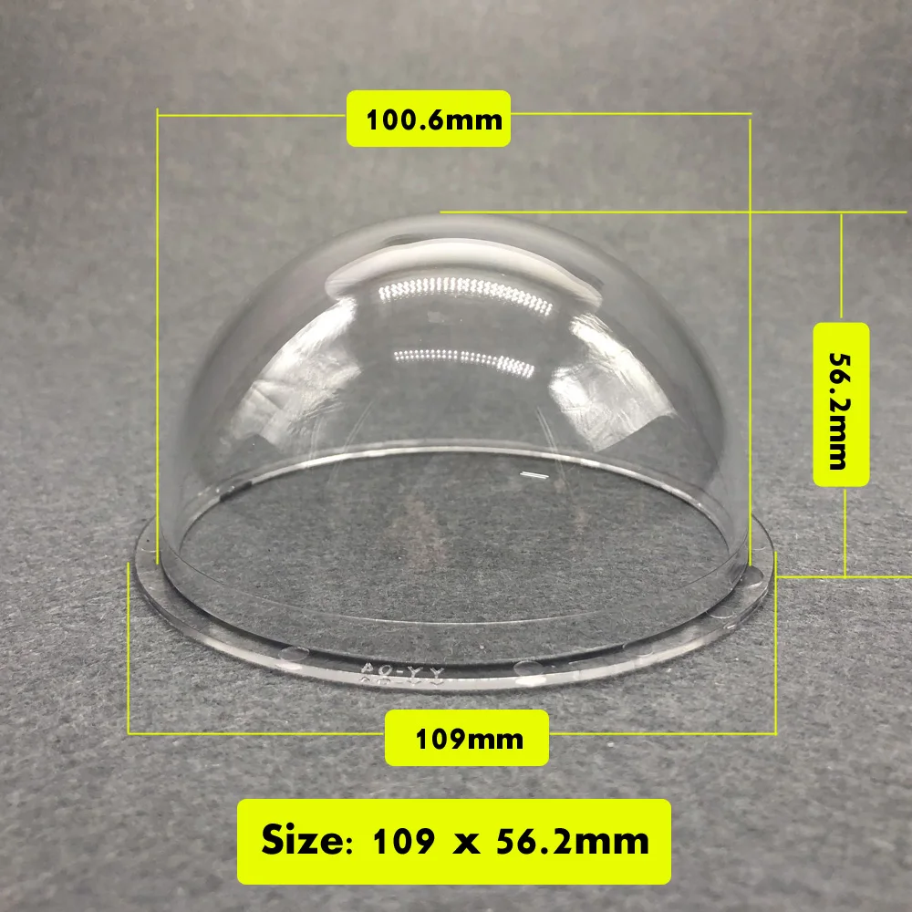 4 дюйма Корпус для камеры видеонаблюдения акриловый прозрачный шарообразный Футляр Водонепроницаемый со взрывозащищенным прозрачный мониторинг в виде ракушки 109x56,2 мм