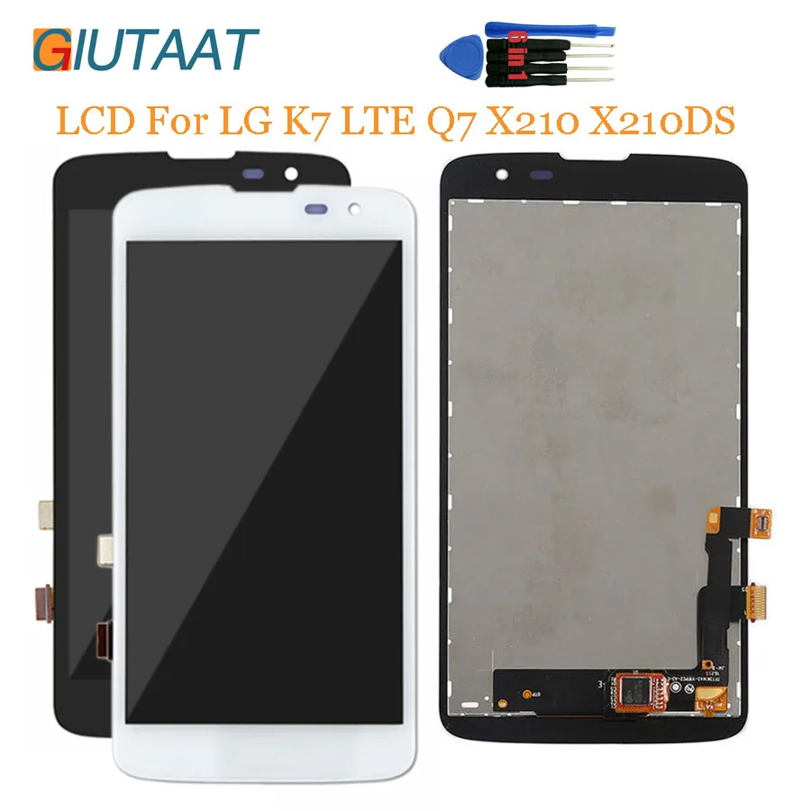 Оригинальная Черная Замена для LG K7 LTE Q7 X210 X210DS ЖК дисплей кодирующий