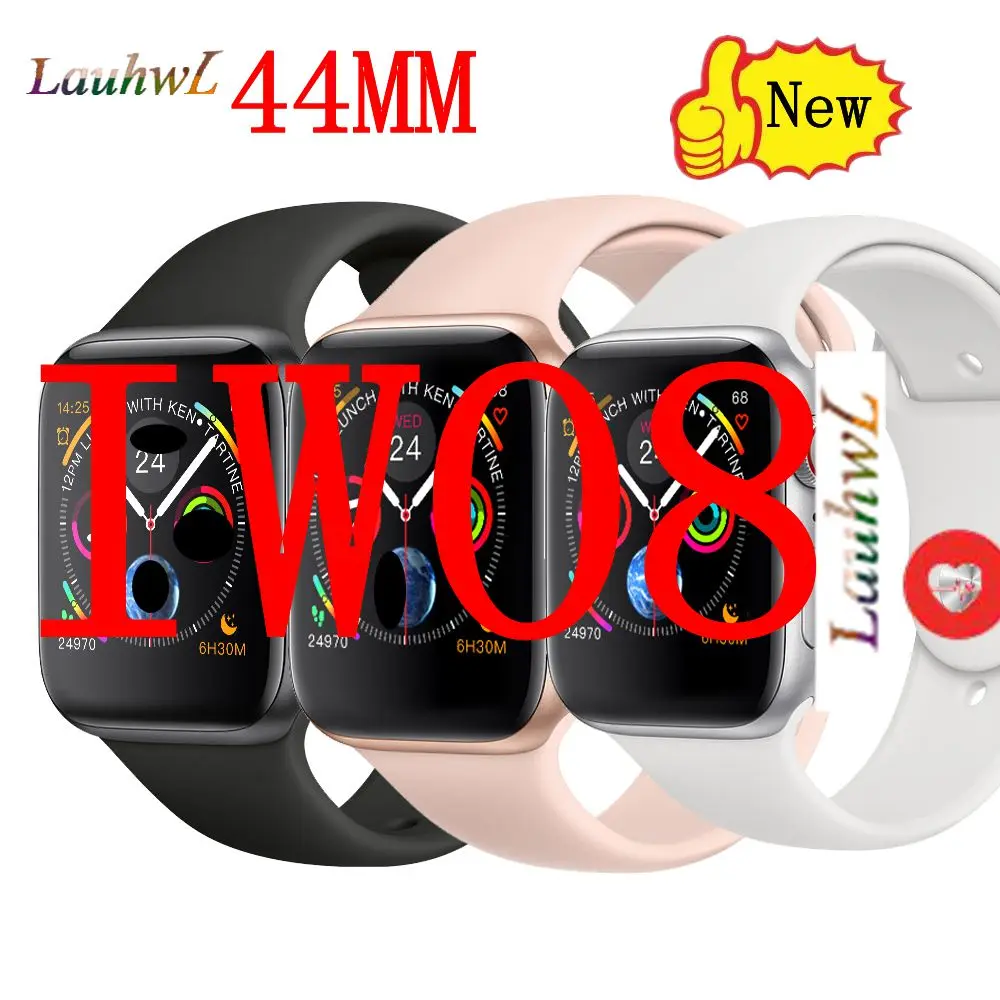 Bluetooth Смарт часы IWO 8 1:1 44 мм чехол для Apple iOS Android телефон пульсометр ЭКГ шагомер 6 7