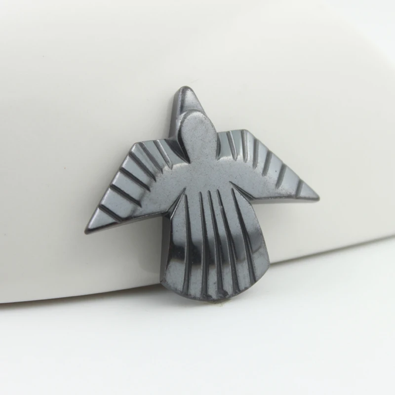 hot sale fashion hematite plume pendant accessories diy accessories  HP1049 2