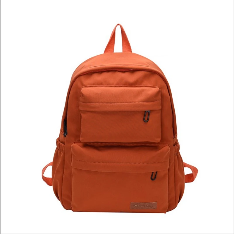 

Puimentiua Waterproof Nylon Backpack for Women Female School Bag for Teenage Girls Multi Pocket Travel Backpacks School Backpack
