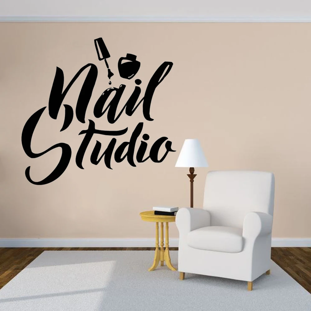 Nail-Art-Polish-Wall-Sticker-Beauty-Salon-Decor-Manicure-Pedicure-Vinyl-Wall-Mural-Nail-Studio-Logo (1)
