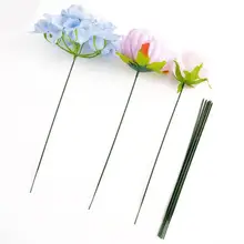 100 шт. 17/25 см Пластик прутик для цветов, растения, искусственные стволовых украшения садовый проволока, поддерживающая аксессуар ветви ФЛОРИСТИЧЕСКИЕ ремесла