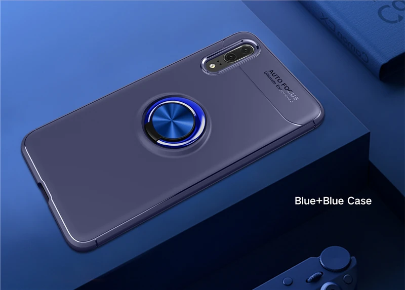 Car Holder Stand Magnetic Bracket Finger Ring TPU Case For HUAWEI P20 Pro P10 Plus P9 Mate 10 Lite Honor V10 Play Nova2S 3 Cover (27)