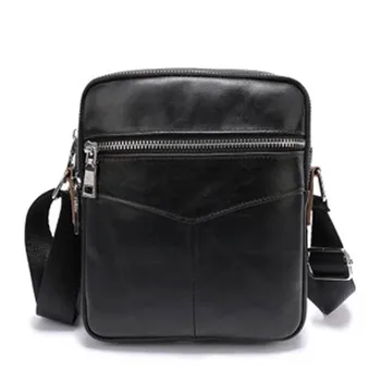 

Men's Fashion Genuine Leather Slim Small Crossbody Messenger Handbag Shoulder Business Bag Briefcase Portfolio For Man BC679 19%