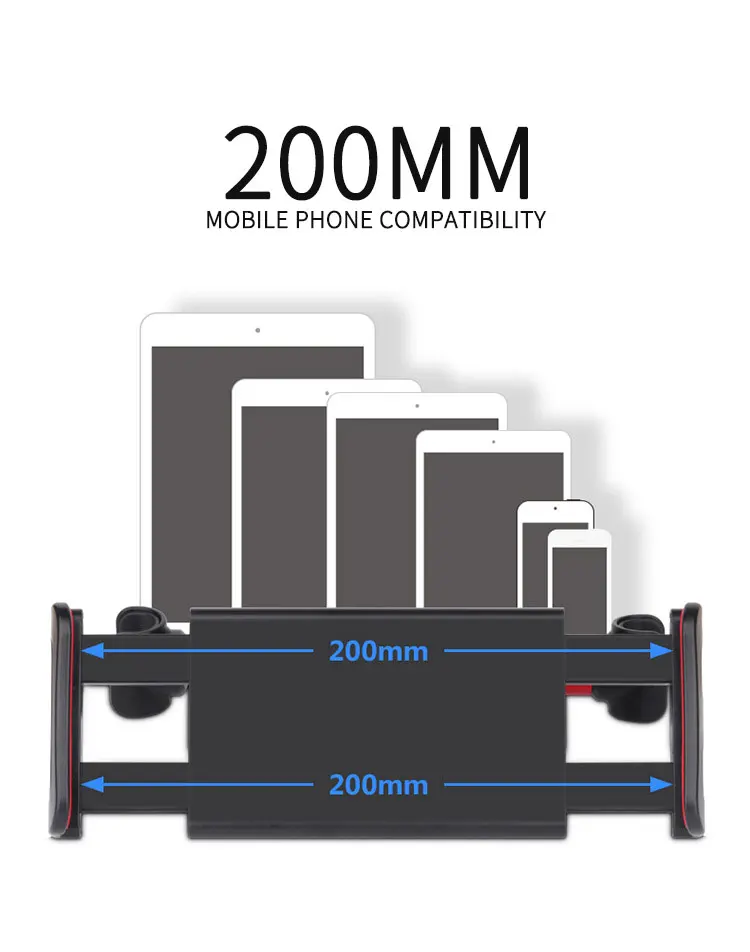 Для ipad 2 air 1 360 Вращение Универсальный 4~ 11 дюймов планшеты автомобильное заднее сиденье Органайзер на спинку сиденья подставка для iphone X/8 plus samsung кронштейн