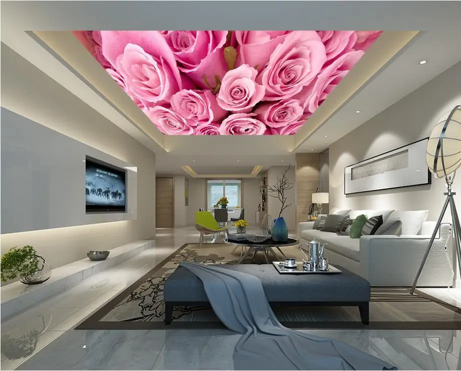 

3d ceiling murals wallpaper Roses ceiling wallpaper 3d ceiling Home Decoration sky ceiling wallpaper