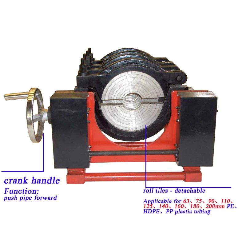 New CE Screw style Pipe Fusion Welder Tool 63-160mm PE PPR PB PVDF HDPE Butt Fusion Welding Machine Piping Hot Melt Engine 5