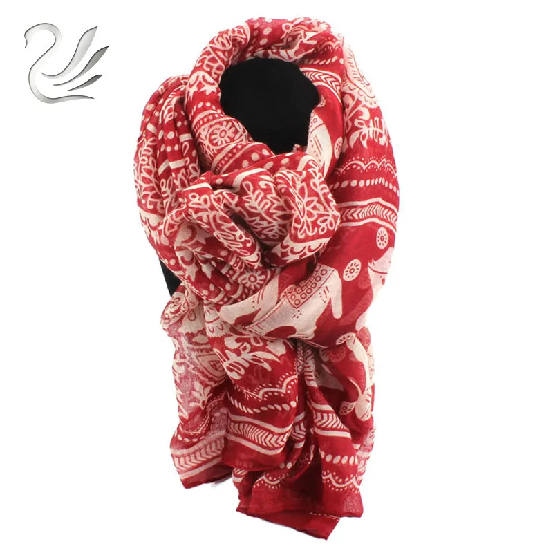 180cm*90cm New Fashion Brand Autumn Ladies Neck Stole Elephant Printed Long Scarf Shawl Wrap Pashmina cachecol feminino | Аксессуары для