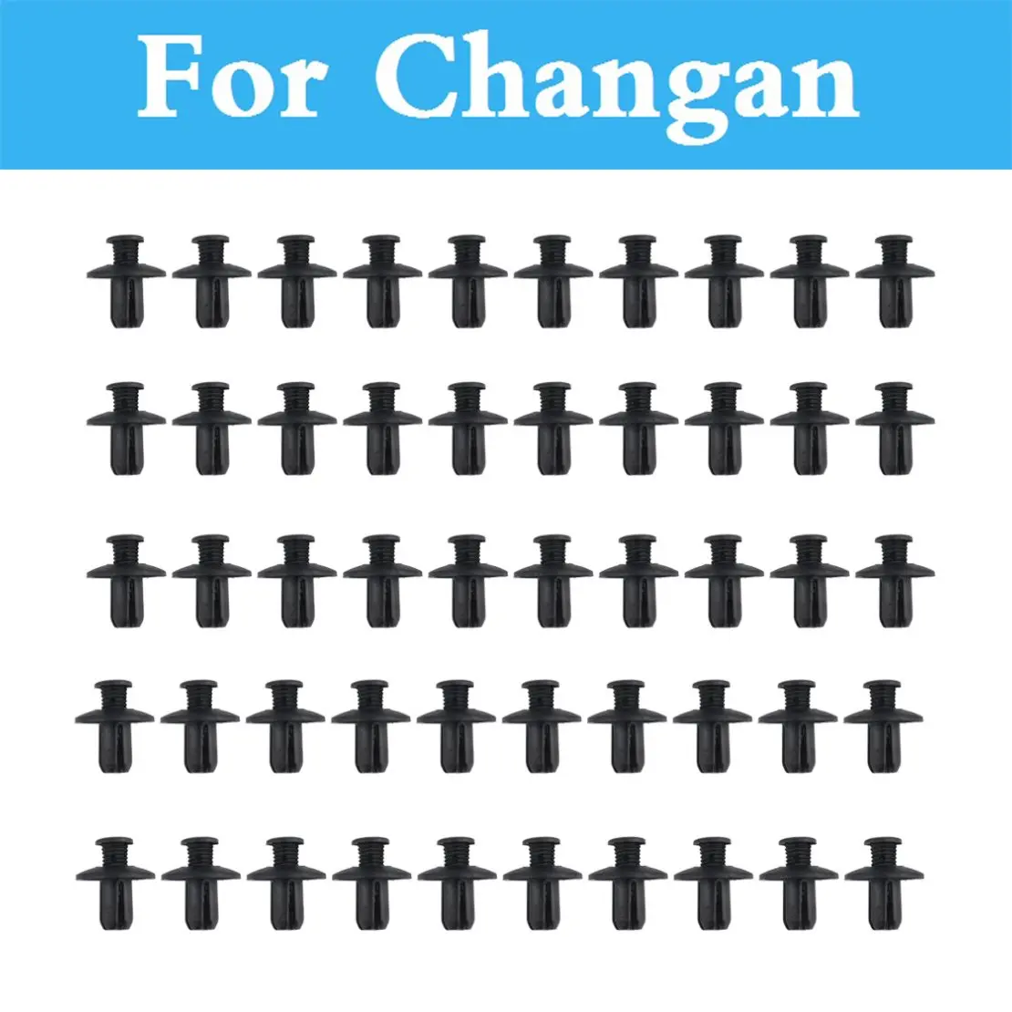 

50Pcs 8MM Plastic Rivets Expansion Fastener for Bumper Fender car Clip For Changan CS35 CS75 Benni Eado Raeton Z-Shine