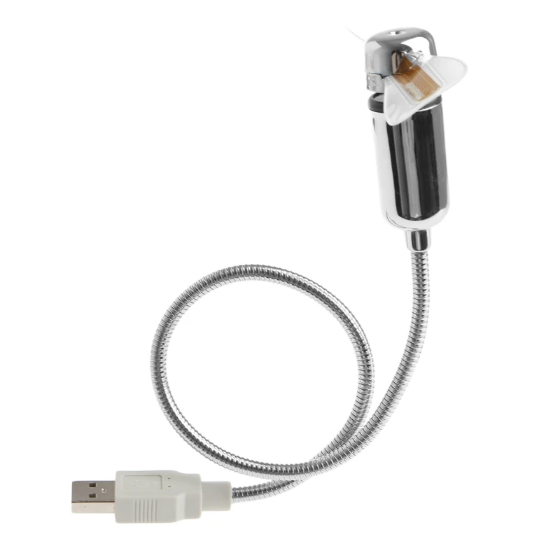 Black Silver **USA SELLER** USB Flexible LED Laptop Light