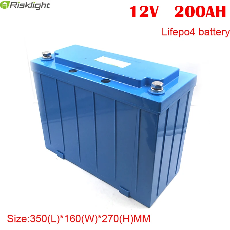 Аккумуляторная батарея с глубоким циклом жизни 12v 200Ah Lifepo4 аккумулятор для системы хранения солнечной энергии