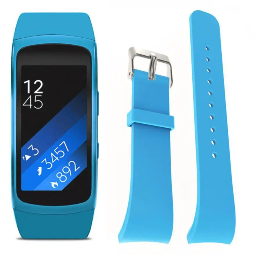 Роскошный силиконовый ремешок для замены часов Samsung Gear Fit2 Pro Fitness Z1027 Прямая