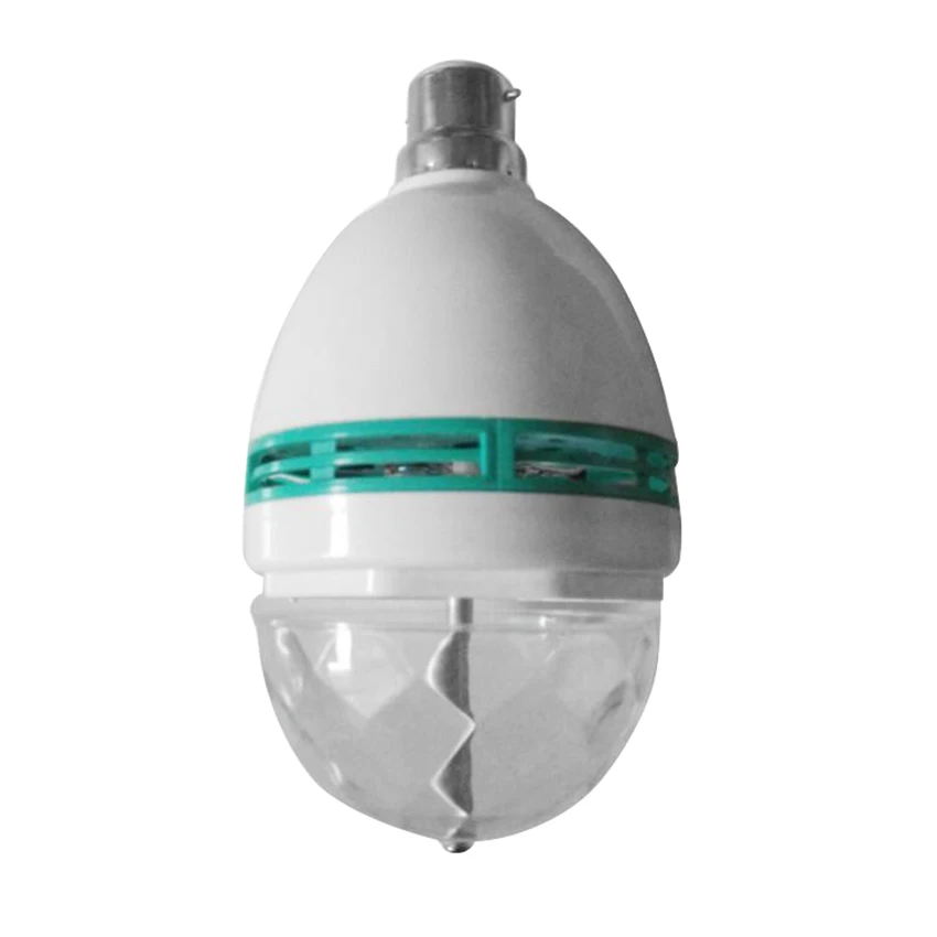 

E27 3W LED Stage Lamps Auto Rotating RGB projector Crystal Magic Ball Laser Stage Effect Light Party Disco Ball Club DJ Lights