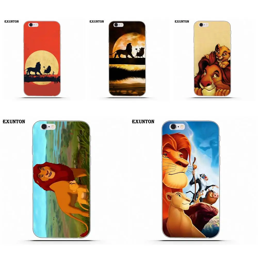 Le Roi Lion для Apple iPhone 4 4S 5 5C SE 6 6S 7 8 Plus X Мягкий ТПУ чехол телефона|Чехлы-накладки| |