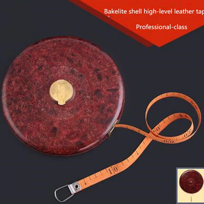 

Bakelite shell high-level leather tape 10/20/30/50m leather measuring tape