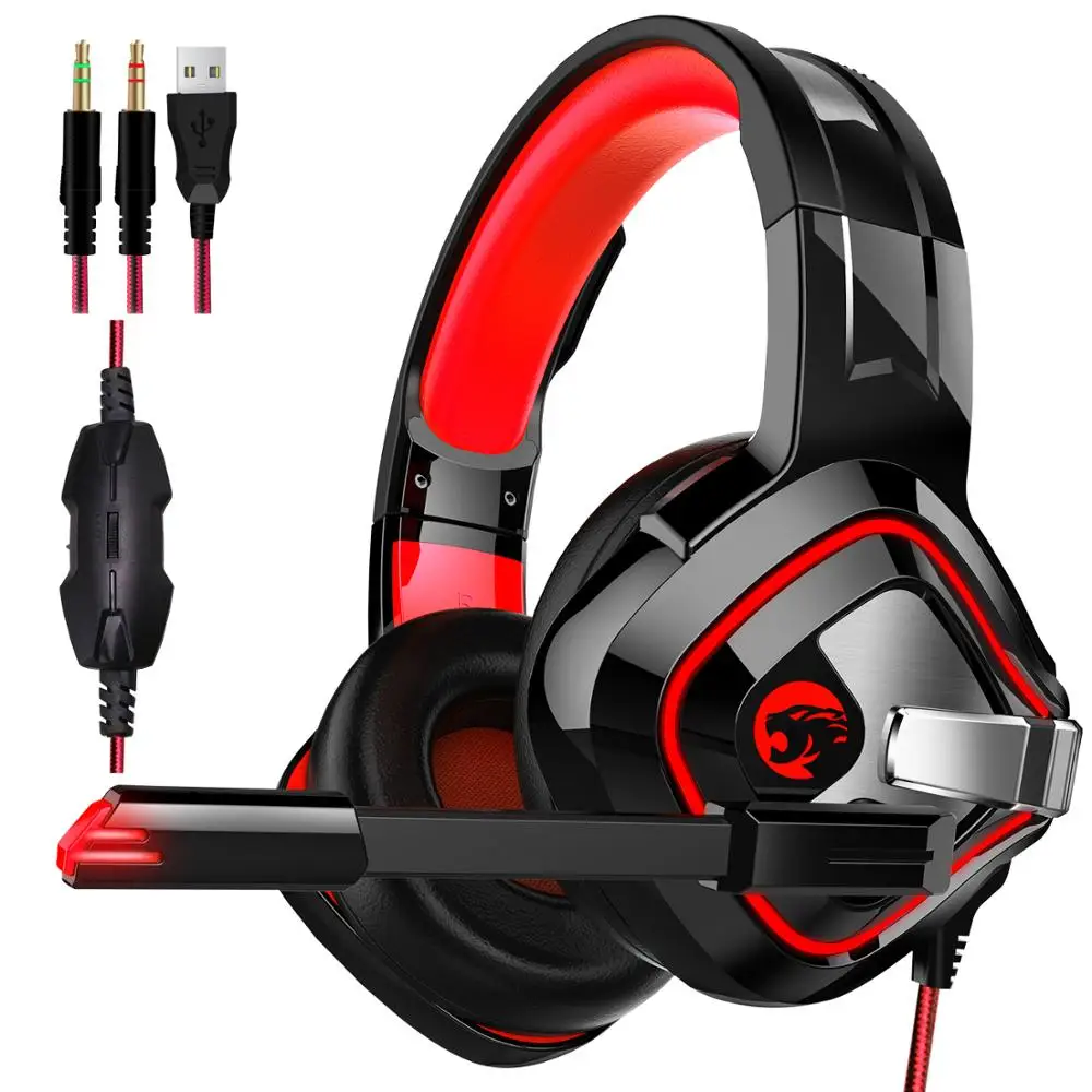 A66 Gaming Headset PS4 Best PC Stereo Headphones casque with Mic RGB