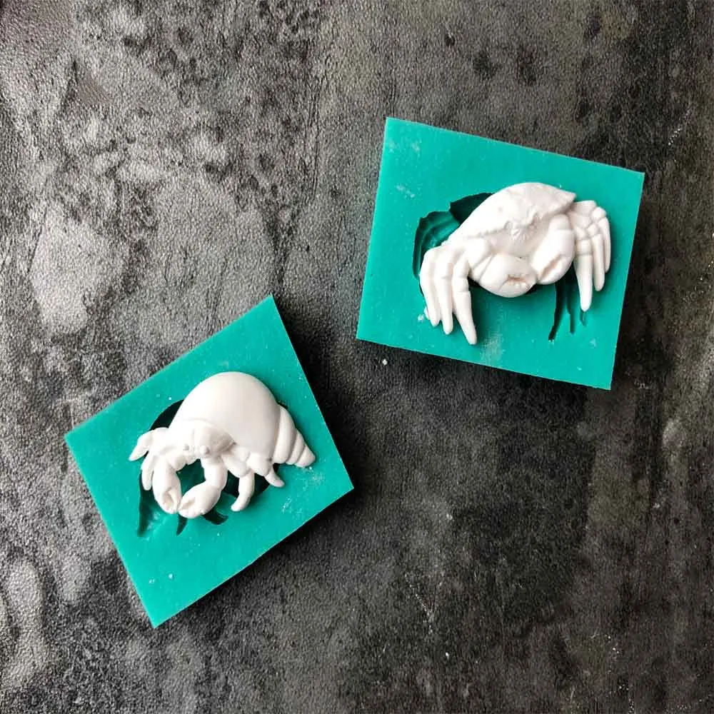 Hermit Crab Silicone Decorating Molds Cake Silicone Mold Sugarpaste Candy Chocolate Gumpaste Clay Mould hermit-crab-silicone-decorating-molds-cake-silicone-mold-sugarpaste-candy-chocolate-gumpaste-clay-mould