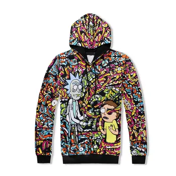 

Rick And Morty Hoodies 3D Unisex Sweatshirt Men Brand Hoodie Comic Casual Tracksuit Fashion Hooded Pullover Drop Ship Streetwear