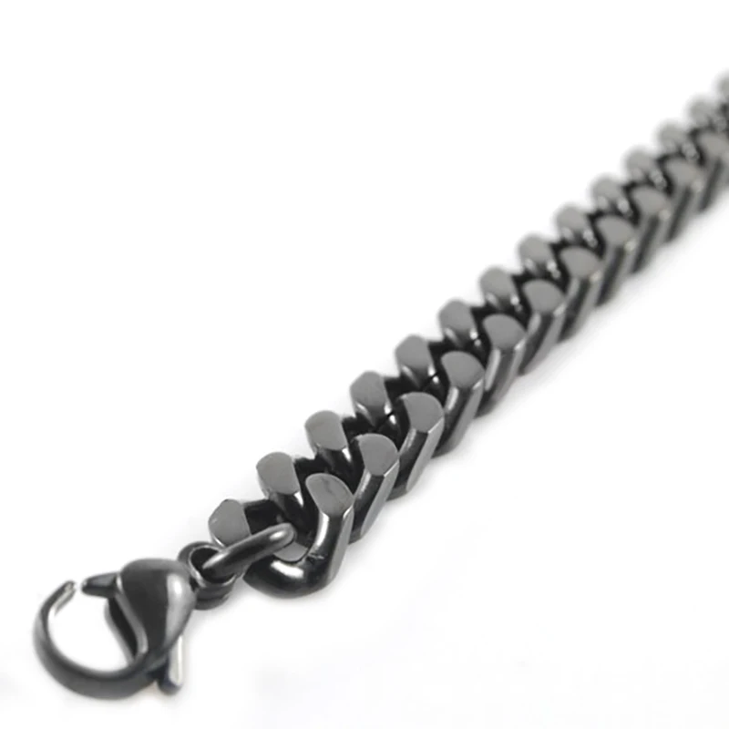 GOKADIMA 8,", 8 мм, цепочка на руку, браслет для Для мужчин браслет из нержавеющей стали цепочка модные ювелирные изделия,, WB013