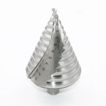 

6-60mm Step Drill Bit 12 Steps Bit Shank Spiral Groove Step Drill Hole Cutter 13mm 12 Step 6,10,15,20,25,30,35,40,45,50,55,60mm