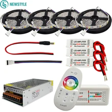 DC12V RGBW Led Light 5050 SMD Led Strip Tape+ 2.4G RGBW RF Remote controller + Power adapter +RGBW Amplifier Kit 5M 10M 15M 20M