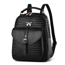 2018 new fashion ladies backpack shoulder Backpack Bag dual-purpose Korean fashionista PU leather bag of wind luodun 2018 new backpack female shoulder bag leather fashion korean wave simple bag college wind mini bag ladies bag