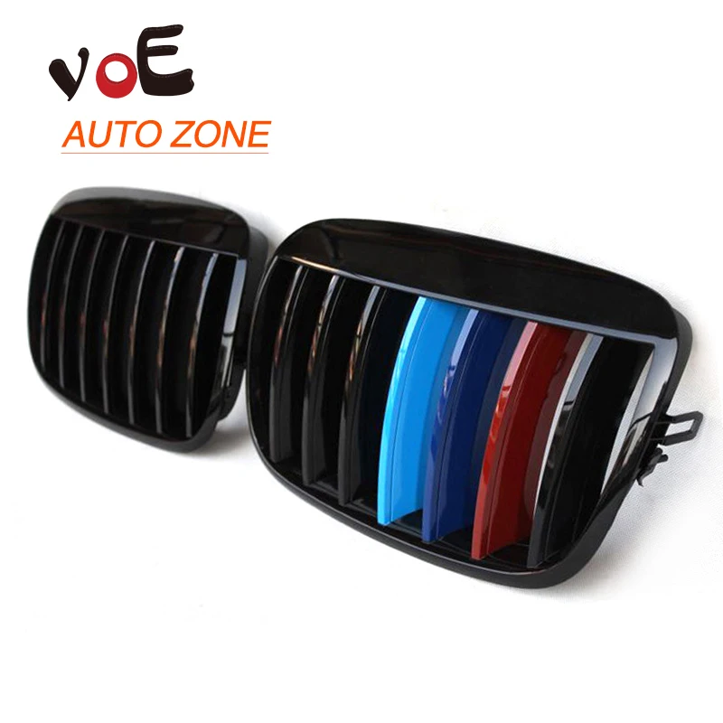 2007-2013 Kidney Shape Gloss 3-color ABS Plastic E70 E71 Modified Style X5 X6 Front Racing Grill Grille for BMW E70 X5 BMW X6 wiper blades for bmw x5 e70 24