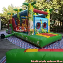 Детская зеленая надувная площадка сафари парковый барьер для продажи