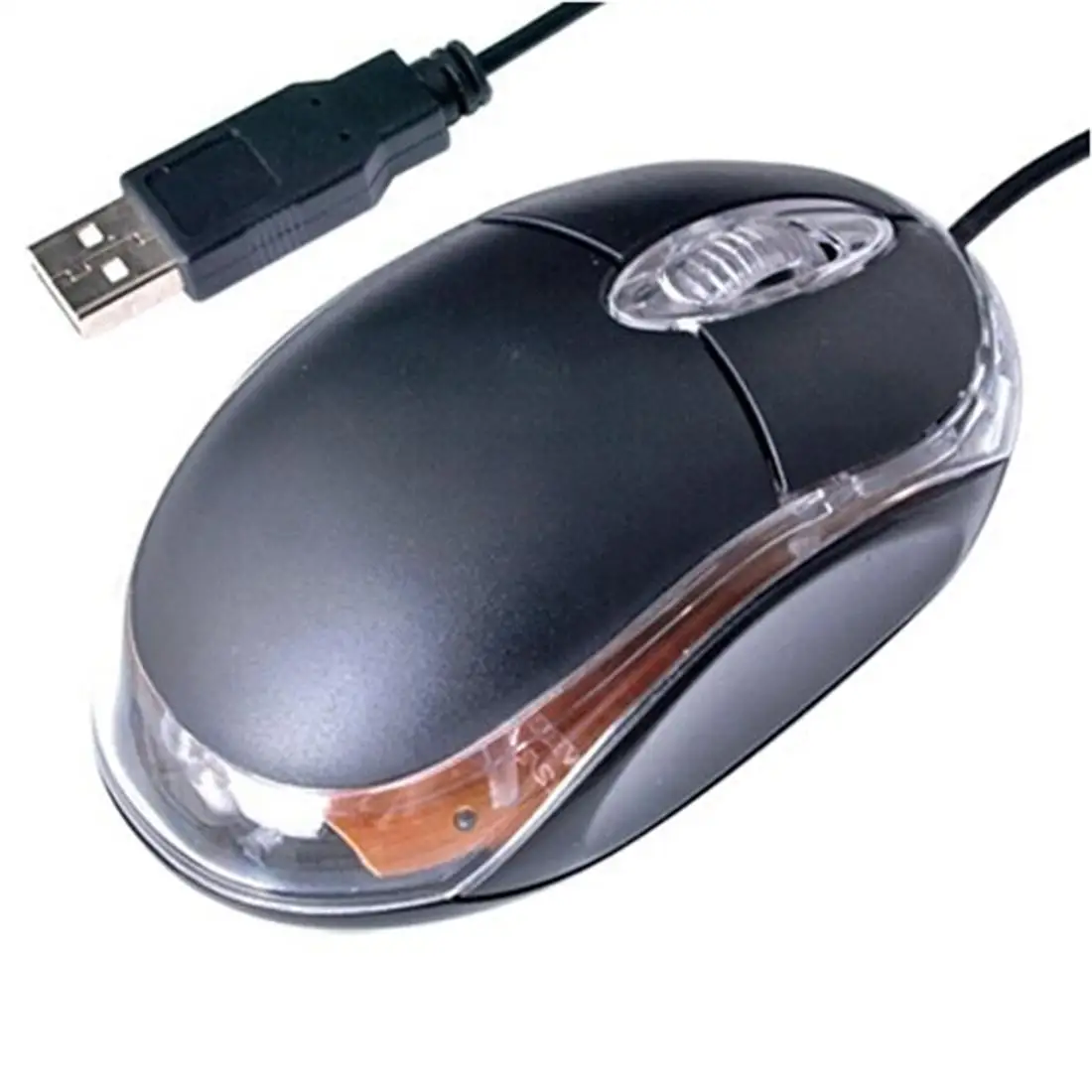 NOYOKERE Mini USB Wired Flashy Optical Mouse Mice Scroll Wheel For PC
